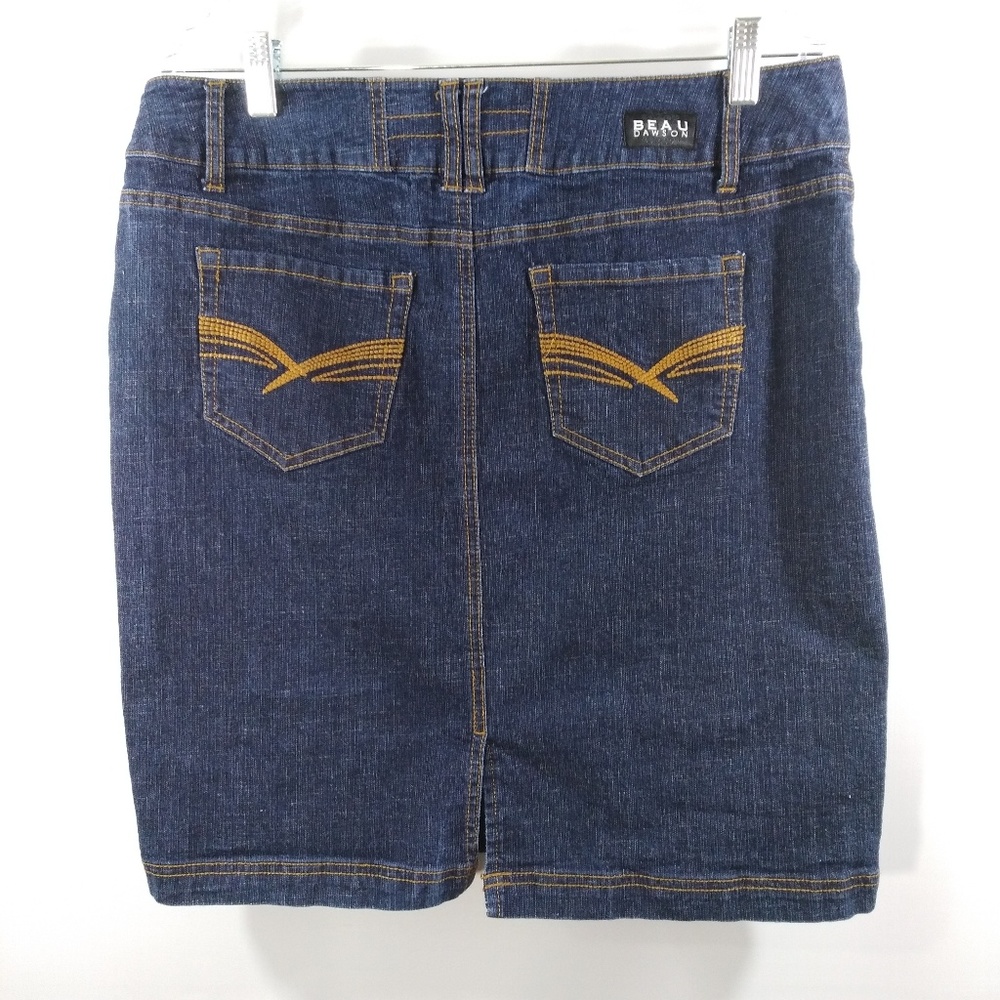 Beau Dawson Size 10 Jean Skirt Slit